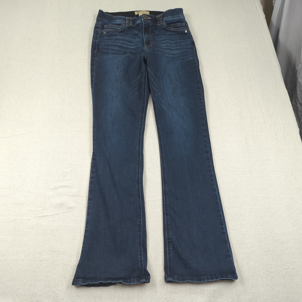 Democracy Jeans Womens 8 Blue Ab Technology Boot Cut Stretch Western Cowgirl